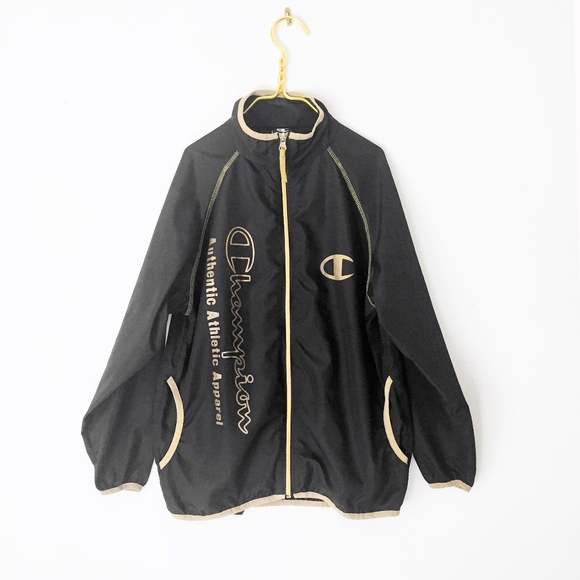 champion jacket womens gold